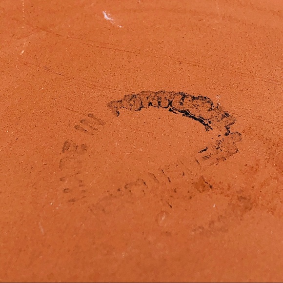 Wine Bottle Cooler Terra Cotta GLAZED w/ Coaster - Picture 6 of 8